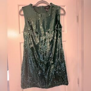 Forever 21 Emerald Sequin Dress